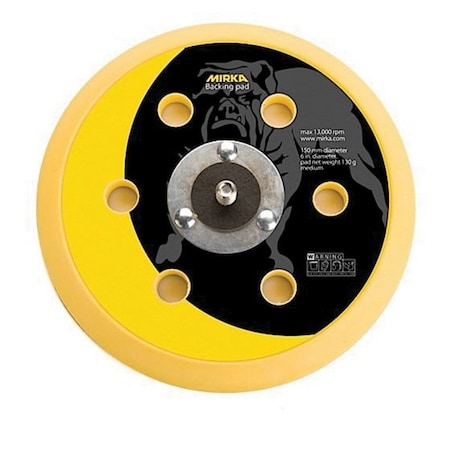 Mirka Abrasives Backup Pad 6in PSA 6H 106V